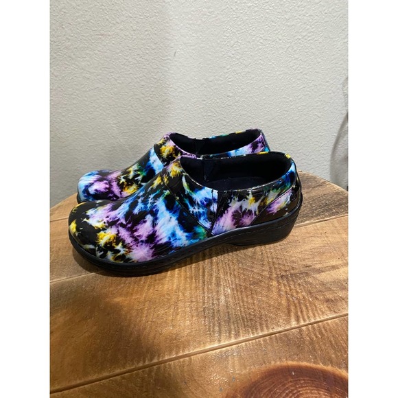 KLOGS Women's Mission Tie Dye Patent Leather Clog size 8 - Picture 3 of 8